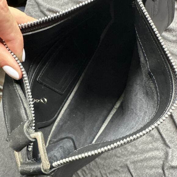 Vintage Coach 6145 Shoulder Bag Handbag Leather Black - Picture 12 of 13